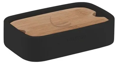 Immagine prodotto di Sapho Gedy Accessori da bagno - Portasapone Ninfea, nero/bambù 131114