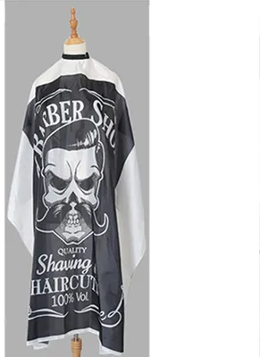 Produktbild von INF Reinweißer Friseurumhang - Professionelle Haarschneideschürze