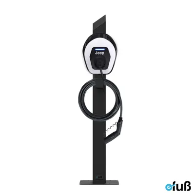 Produktbild von Wallbox Standfuß Mopar easyWallbox - Edelstahl schwarz (RAL 9005)