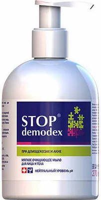 Produktbild von STOP DEMODEX Gesichts- und Körperseife 270 ml (Ukraine) GOLDEN PHARM