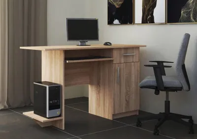 Obrázek produktu pro Pracovní stůl VEBER dub sonoma, pravý