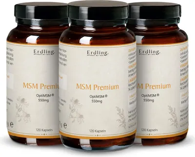 Produktbild von Erdling MSM Premium mit OptiMSM® - Organischer Schwefel MSM