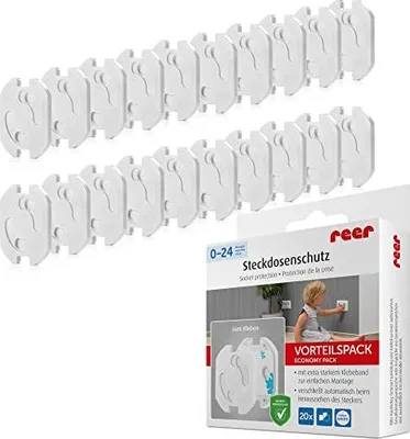 Produktbild von reer Kindersicherungen Steckdose Kunststoff, 20 St.