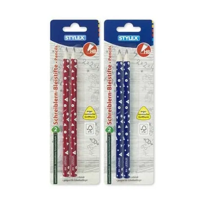 Produktbild von Stylex 26017, HB, Gemischte Farben, Dreieckig, Schule, Sichtverpackung, 2 Stück(e)