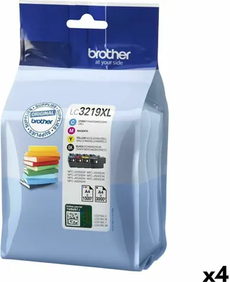 Produktbild von Bruder - Inkcartridge Bruder LC -3219XL Schwarz + 3 Farben | Blasen Sie ein 4 -Stück | 4 Stück
