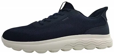 Immagine prodotto di Scarpe da uomo Geox Spherica Plus, mocassini sportivi con lacci, colore blu, ideali per il tempo libero