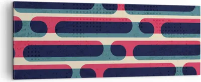 Produktbild von Bild auf Leinwand - Leinwandbild - Einteilig - Abstraktion Muster Modern - 140x50cm - Wand Bild - Wanddeko - Wandbilder - Leinwanddruck - Bilder - Wanddekoration - Leinwand bilder - AB140x50-4200