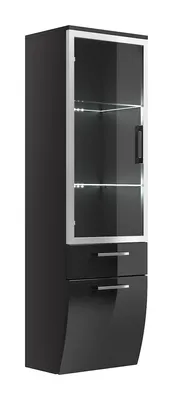 Produktbild von Hochschrank mit Glastür anthrazit
