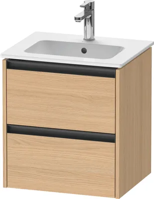 Produktbild von Duravit Ketho.2 Wastafelonderkast 51x42x54,9 cm Mat Natuur Eiken
