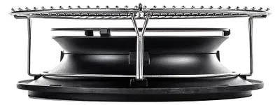Produktbild von Hyperbolischer Grillrost für den Grill, mit Kochbereich, schwarz