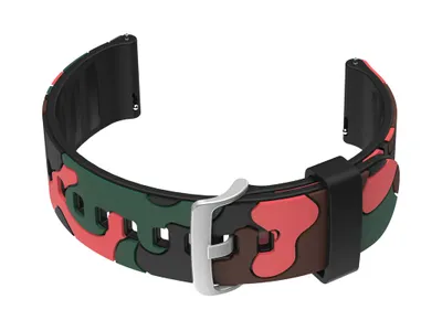 Immagine prodotto di Cintura in gomma per l'orologio U13 - Nero/Arancione -moro - 22 mm