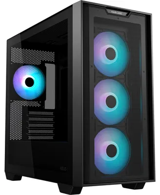 Zdjęcie produktu dla ASUS A21 PLUS, Micro Tower, PC, Czarny, micro ATX, Mini-ITX, Gaming, Wielo