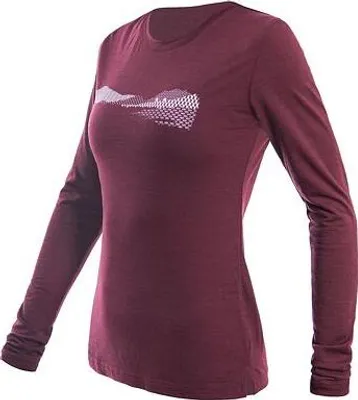 Immagine prodotto di Maglietta Sensor Merino Air PT Hills Donna Lunga Port Red Taglia M 22200013-01