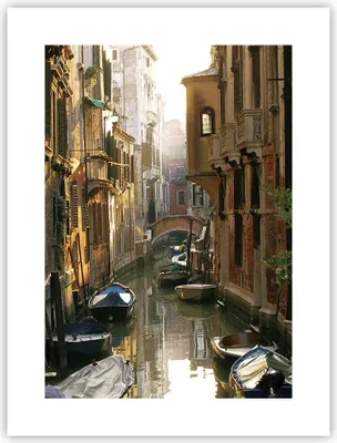Produktbild von Poster - Poster ohne Rahmen - Venedig Brücke Wasser Haus - 30x40 cm - Wand Bild - Wanddeko - Wandbilder - Kunstposter - Wandposter - Bilder - Kunstdruck - Wanddekoration - Wandbild - P2XPA30x40-2532