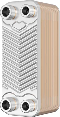 Image de Wiltec Échangeur de chaleur thermique avec 30 plaques – 191 x 73 x 862 mm – max. 66 kW – 0,54 l par passe – en Acier inoxydable – pour Eau Solaire