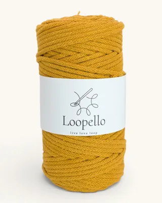 Produktbild von Loopello Baumwollkordel Pro 5 mm 100 m – Senfgelb
