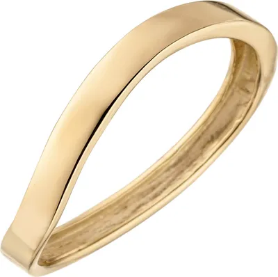 Produktbild von Ring gebogener Damenring aus 375 Gold Gelbgold Gelbgoldring Fingerschmuck Innenumfang 56mm  Ø17.8mm