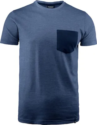 Produktbild von Harvest Portwillow Rundhals T-Shirt aus Baumwolle mit Brusttasche, vorgeschrumpft