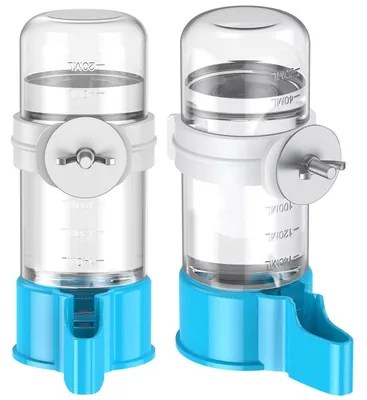 Produktbild von Vogeltränke Automatisch 2 Stück Kunststoff Blau 140 ml