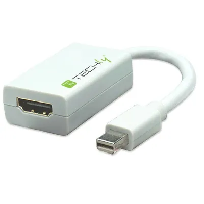 Produktbild von Techly Mini DisplayPort - HDMI M/F, 15 m, Mini DisplayPort, HDMI, Männlich, Weiblich, Weiß