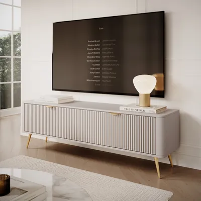 Produktbild von AX LIVING Moderner TV Sideboard Vespasia 163 2T –163cm Breite, Beige
