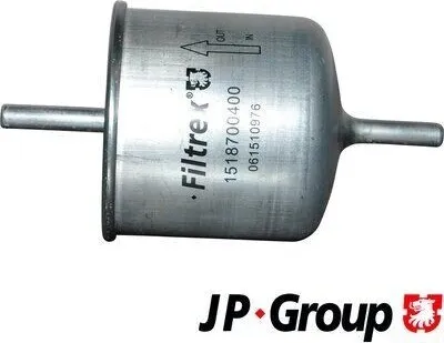Produktbild von Kraftstofffilter JP GROUP 1518700400 für FORD Fiesta Mk4 Schrägheck (JAS, JBS) Leitungsfilter