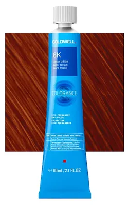 Produktbild von Goldwell Colorance 6K Kupfer Brillant 60 ml, Kastanienbraun, 6K, Copper Brilliant, Unisex, 60 ml, Alle Haare