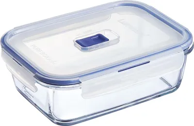 Zdjęcie produktu dla Prostokątne pudełko do przechowywania LUMINARC Pure Box, z pokrywką, pojemność: 1,22 litra