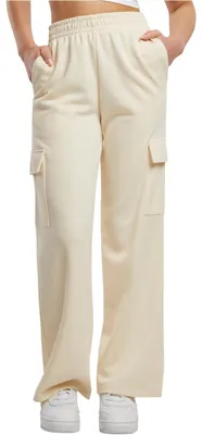 Zdjęcie produktu dla Damskie spodnie dresowe Urban Classics, model Baggy Light Terry, kolor biały (whitesand) - rozmiar XS