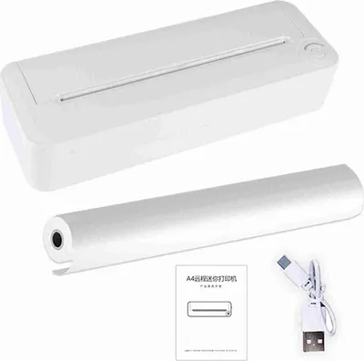 Immagine prodotto di Stampante termica 200 dpi Bluetooth Connessione USB ricaricabile portatile senza fili A4 per testo immagine carta d'esame