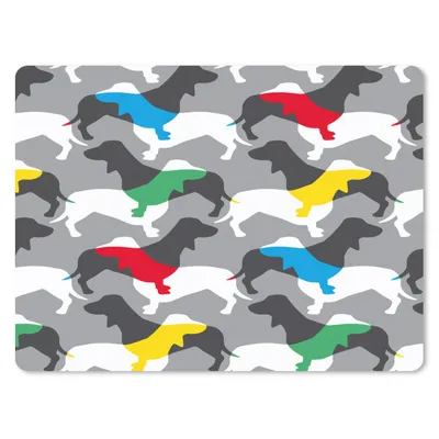 Produktbild von MuchoWow® Mauspad Mousepad Hunde - Dackel - Muster 40x30 cm - Mousepads - Maus Mat - Pad - Mausunterlage - Anti Rutsch