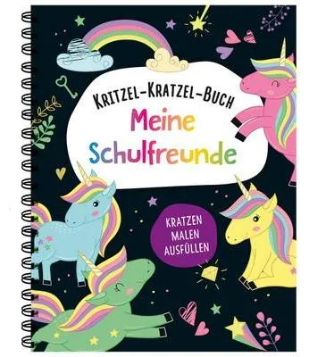 Produktbild von Kritzel-Kratzel-Buch Meine Schulfreunde (Einhörner)