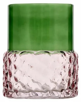 Image de Villa Collection Bougeoir Glow 7,7 x 10 cm Vert/Rose, 34483