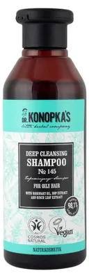 Obrázok produktu pre Hĺbkovo čistiaci šampón №145 pre mastné vlasy - 280 ml - Dr. Konopka's