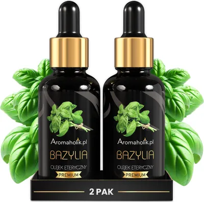 Produktbild von Aromaholisches Basilikumöl - Ätherische Öle, 100 % natürlich, 2 x 30 ml | Basilikum