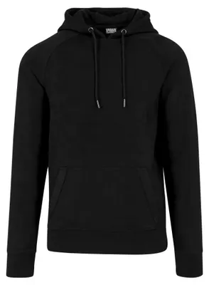 Productafbeelding van Herenhoodie Urban Classics Imitation Suede, zwart - maat S