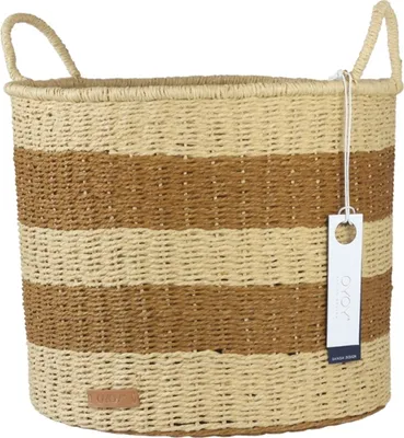Produktbild von Gestreifter Strickkorb klein