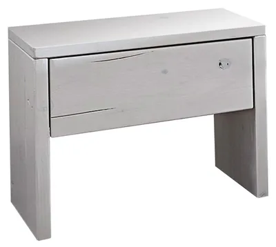 Immagine prodotto di MASSIVMOEBEL24 | comodino in legno di Abete 50x33x45 bianco laccato BALKENMÖBEL #700
