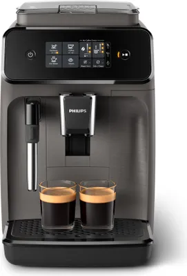 Produktbild von Philips Kaffeevollautomat für 2 Kaffeespezialitäten, Espressomaschine, 1,8 l, Kaffeebohnen, Eingebautes Mahlwerk, 1500 W, Schwarz (Aquafilter nicht im Lieferumfang enthalten)