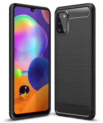 Image de NALIA Design Housse de téléphone portable pour Samsung Galaxy A31, Carbon Look Cover Case Bumper