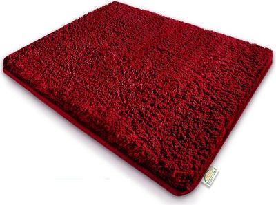 Badematten Sky extra flauschig viele Farben & Größen Berry Red 70 x 120 cm