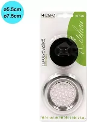 Obrázok produktu pre Lapač nečistôt nerez so zátkou ¤75/55mm HDEPO