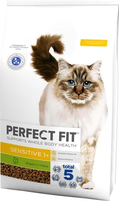 Zdjęcie produktu dla Perfect Fit Sensitive 1+ z Indykiem 7kg Sucha Karma Dla Wrażliwych Dorosłych Kotów