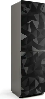 Zdjęcie produktu dla Trójwymiarowa geometria - Magnetyczna osłona lodówki - Folia dekoracyjna magnetyczna do kuchni - Magnetyczna dekoracja lodówki - Samoprzylepna tablica magnetyczna - Folia magnetyczna na drzwi lodówki - 60x205 cm