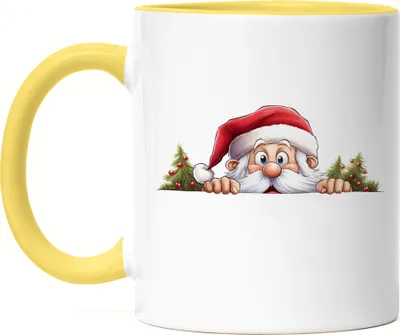 Produktbild von Süßer Weihnachtsmann Tasse Gelb Weihnachten Christmas Nikolaus Advent