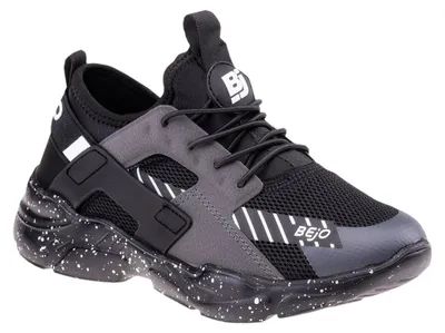 Produktbild von Bejo - Kinder Sneaker "Slikter" IG1995 (27,5 EU) (Schwarz/Grau/Weiß)