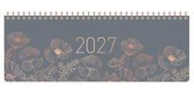 Produktbild von Tischkalender Poppy 2027, 29,7 x 11 cm, 1 Woche/1 Seite, 128 Seiten