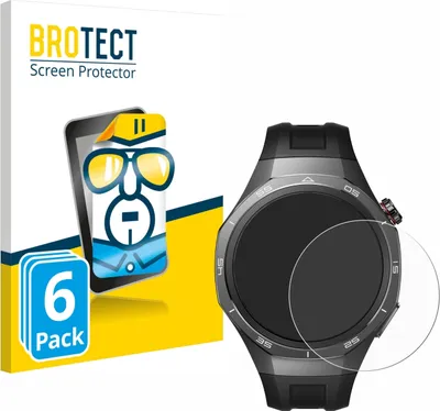 Produktbild von 6x Für Huawei Watch GT 5 Pro (46 mm) Schutzfolie BROTECT Displayschutz Display Schutz Folie Klar Transparent