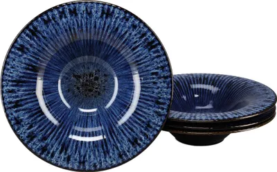 Produktbild von CreaTable, 24977, Allegra Magic Blue, Gourmetteller 4-tlg, Steinzeug
