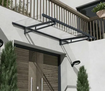 Produktbild von Transparente markise 93,5x205cm dunkelgrau Palram 706595